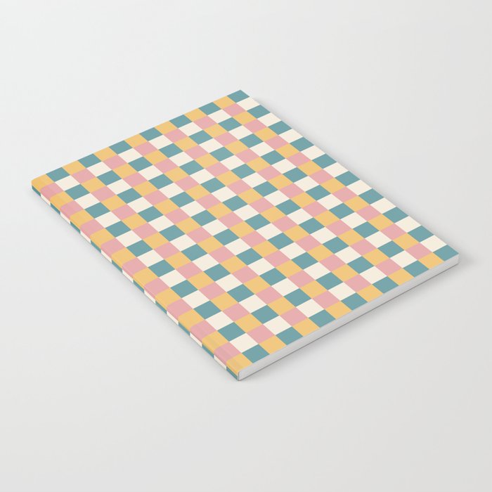 Checkered Multicolor Pattern XXIX Beachy Summer Notebook Gallery Image 1