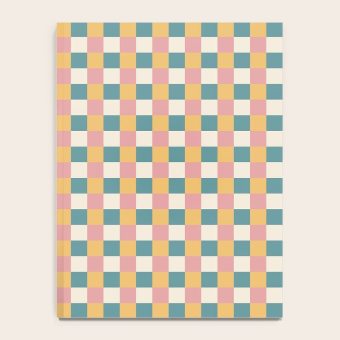 Checkered Multicolor Pattern XXIX Beachy Summer Notebook Gallery Image 4