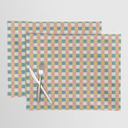 Checkered Multicolor Pattern XXIX Beachy Summer Placemat Gallery Image 1