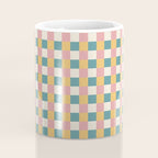 Checkered Multicolor Pattern XXIX Beachy Summer Coffee Mug Gallery Image 4