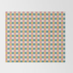 Checkered Multicolor Pattern XXIX Beachy Summer Throw Blanket Gallery Image 2