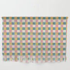 Checkered Multicolor Pattern XXIX Beachy Summer Wall Hanging Gallery Image 1