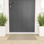 Checkered Multicolor Pattern XXIX Beachy Summer Welcome Mat Gallery Image 3