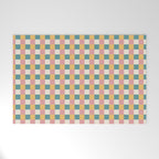 Checkered Multicolor Pattern XXIX Beachy Summer Welcome Mat Gallery Image 1