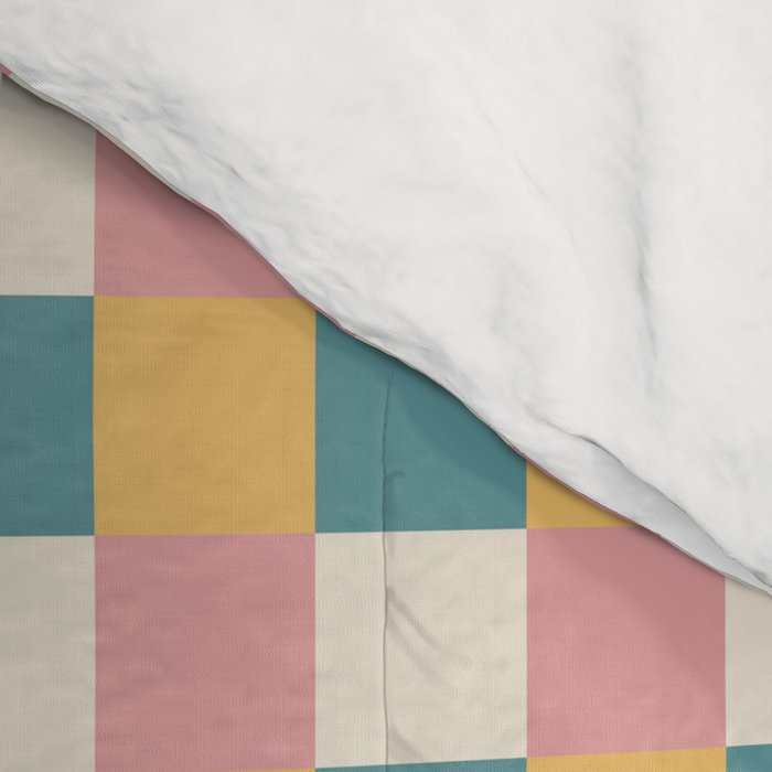 Checkered Multicolor Pattern XXIX Beachy Summer Comforter Gallery Image 4