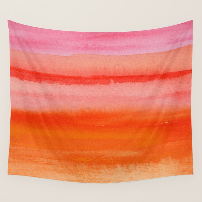 Watercolor Sunset Sky Wall Tapestry Gallery Image 1