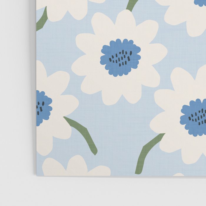 Flower field - charming blue Poster Gallery Image 3