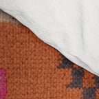 Moroccan Berber Geometric Pattern In Warm Earth Tones Comforter Gallery Image 4