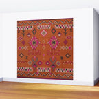 Moroccan Berber Geometric Pattern In Warm Earth Tones Wall Mural Gallery Image 2