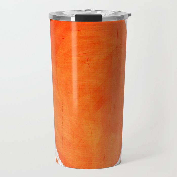 Pink Orange White Eye Catching Bright Colors Travel Mug Gallery Image 1