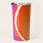 Pink Orange White Eye Catching Bright Colors Travel Mug Gallery Image 3