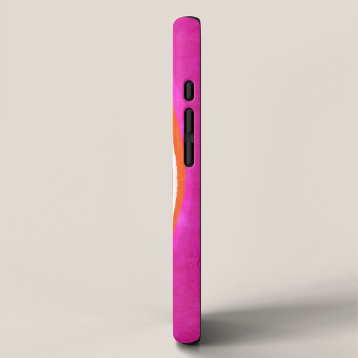 Pink Orange White Eye Catching Bright Colors iPhone Case Gallery Image 2