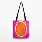 Pink Orange White Eye Catching Bright Colors Tote Bag Gallery Image 2