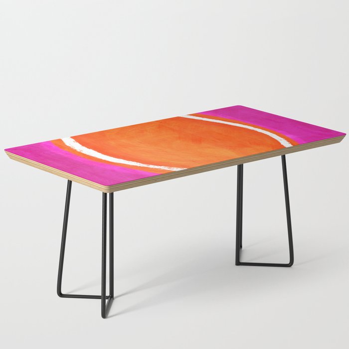 Pink Orange White Eye Catching Bright Colors Coffee Table Gallery Image 1