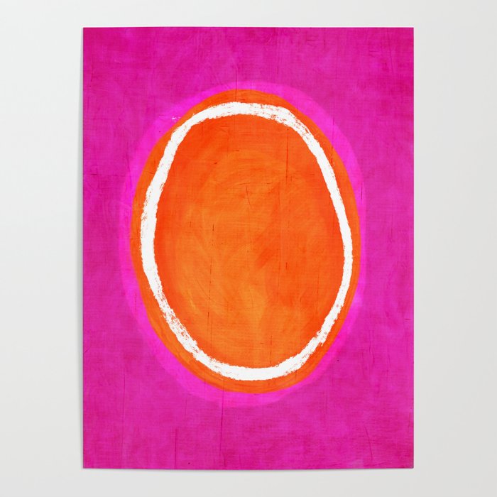 Pink Orange White Eye Catching Bright Colors Poster Gallery Image 4