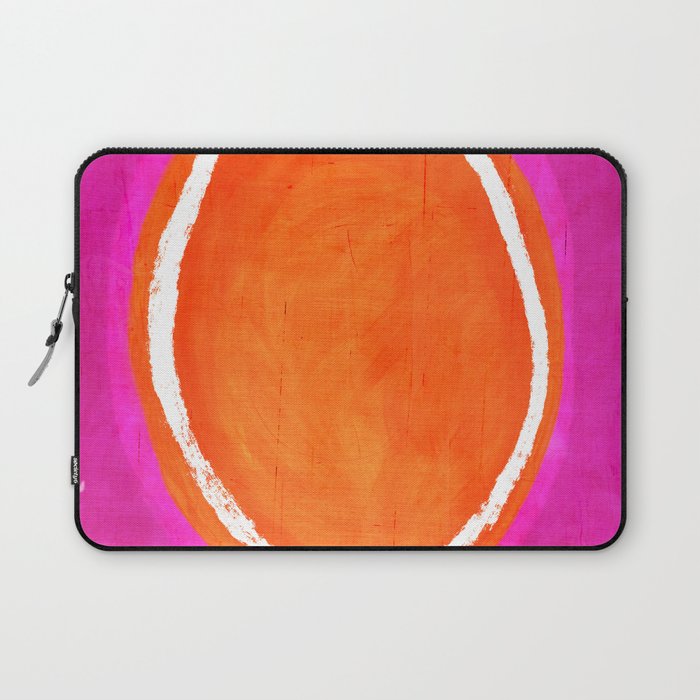 Pink Orange White Eye Catching Bright Colors Laptop Sleeve Gallery Image 1