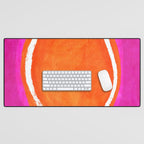 Pink Orange White Eye Catching Bright Colors Desk Mat Gallery Image 1