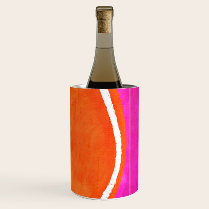 Pink Orange White Eye Catching Bright Colors Wine Chiller Gallery Image 3