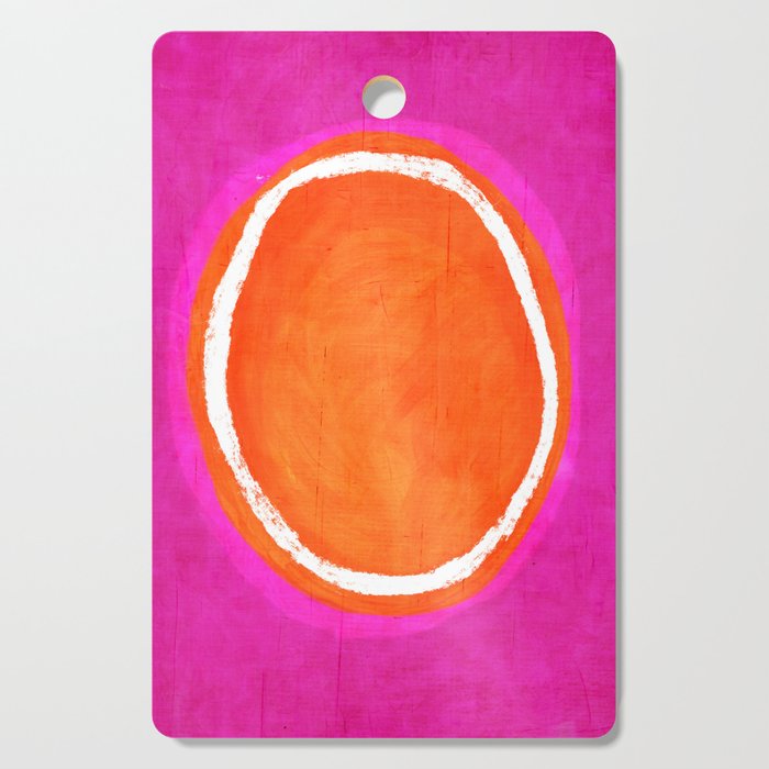 Pink Orange White Eye Catching Bright Colors Cutting Board Gallery Image 1
