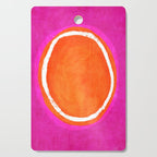 Pink Orange White Eye Catching Bright Colors Cutting Board Gallery Image 1