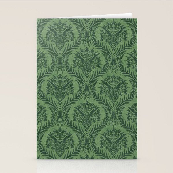 Triceratops Damask - Fern Stationery Card Gallery Image 1