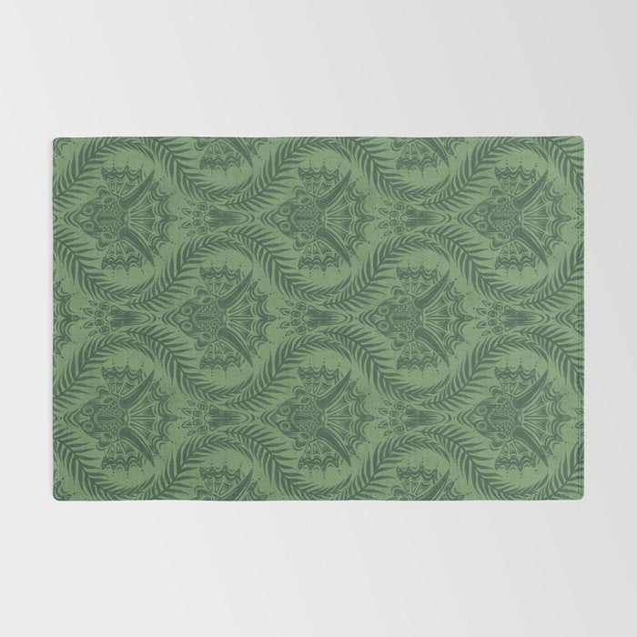 Triceratops Damask - Fern Rug Gallery Image 2