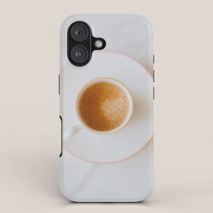 Latte, White Marble iPhone Case Gallery Image 1
