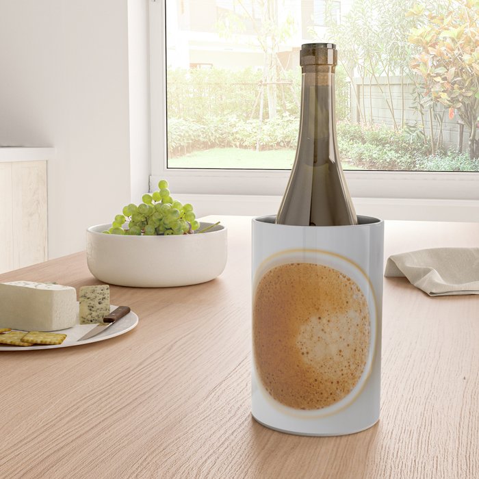 Latte, White Marble Wine Chiller Gallery Image 4