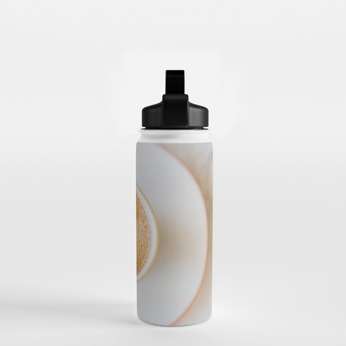Latte, White Marble Water Bottle Gallery Image 2