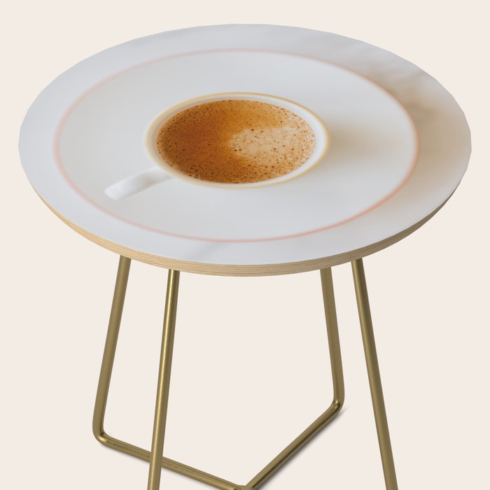 Latte, White Marble Side Table Gallery Image 2