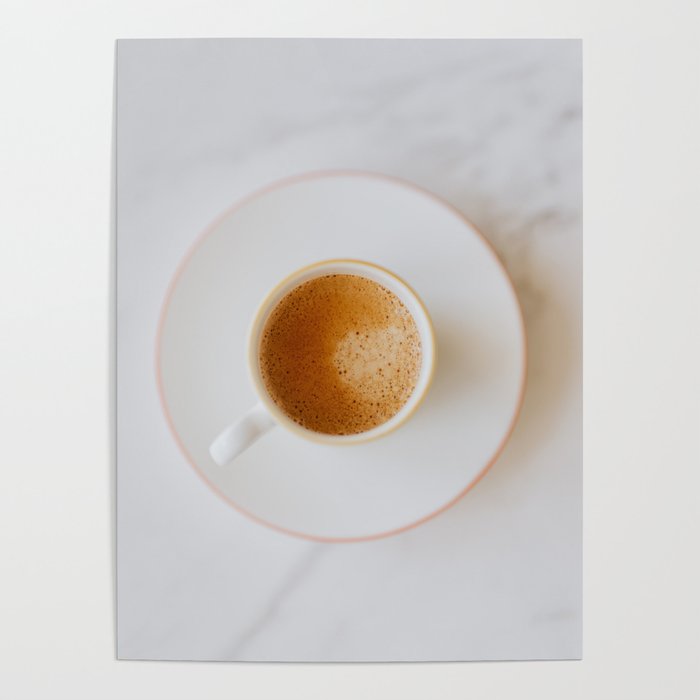 Latte, White Marble Poster Gallery Image 1