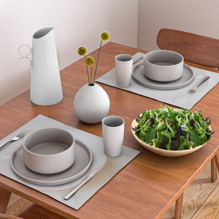 Latte, White Marble Placemat Gallery Image 2