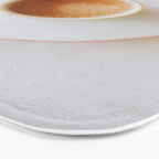 Latte, White Marble Bath Mat Gallery Image 3
