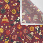 Christmas Ornaments Pattern Wall Tapestry Gallery Image 3