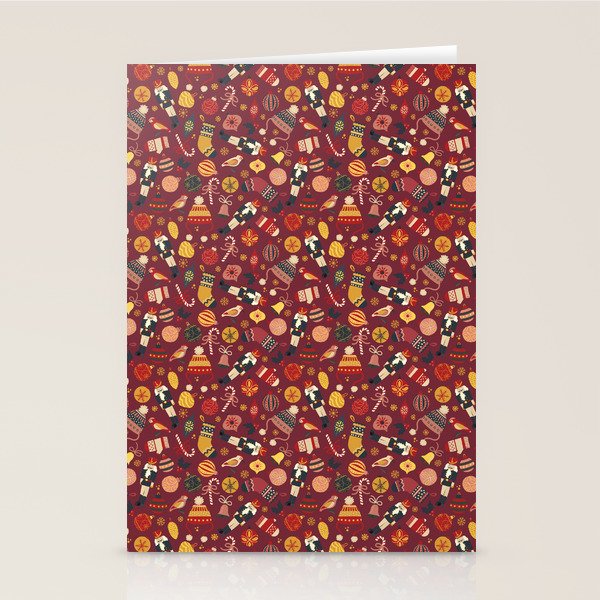 Christmas Ornaments Pattern Stationery Card Gallery Image 2