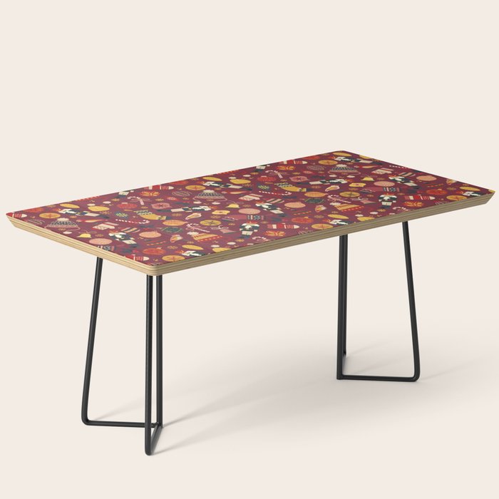 Christmas Ornaments Pattern Coffee Table Gallery Image 1