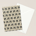 Little Rainbows - black, marigold, and cream Stationery Card Gallery Image 2
