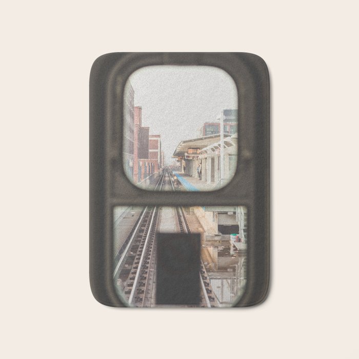 Loop Bound - Chicago El Photography Bath Mat Gallery Image 1