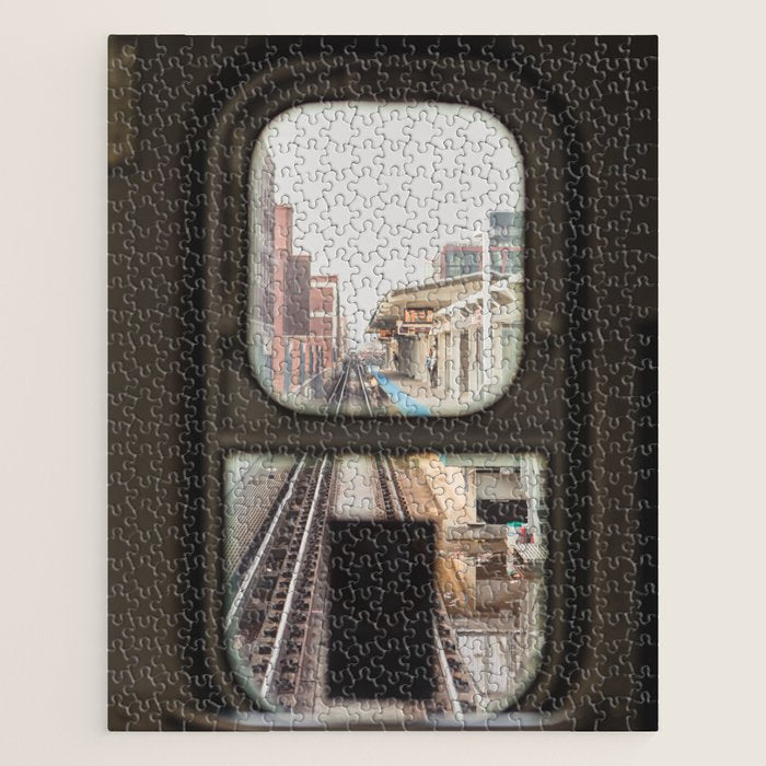 Loop Bound - Chicago El Photography Jigsaw Puzzle Gallery Image 1