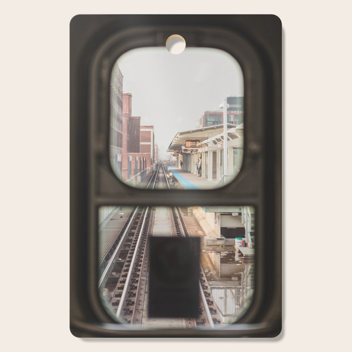 Loop Bound - Chicago El Photography Cutting Board Gallery Image 1