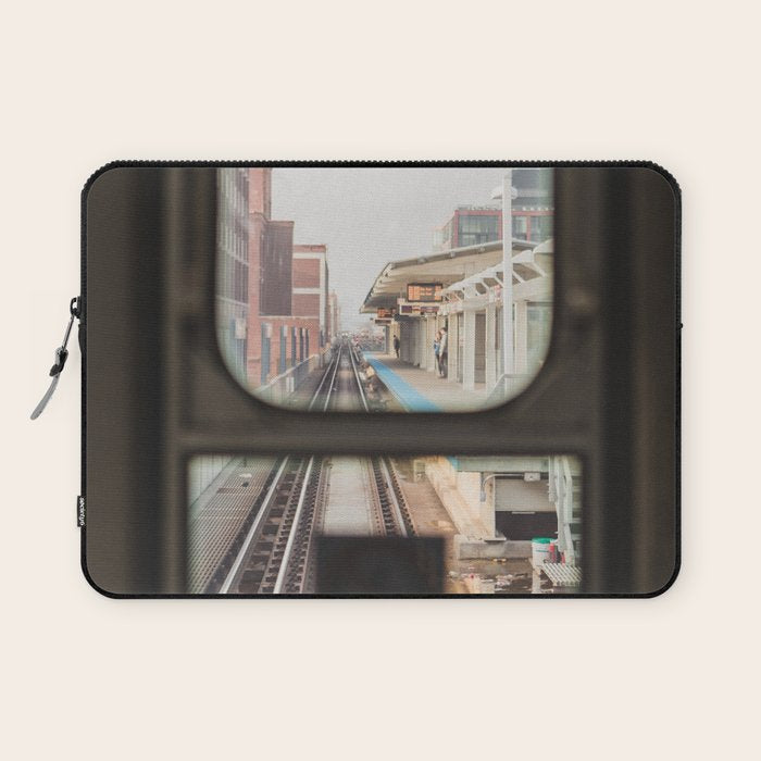 Loop Bound - Chicago El Photography Laptop Sleeve Gallery Image 1