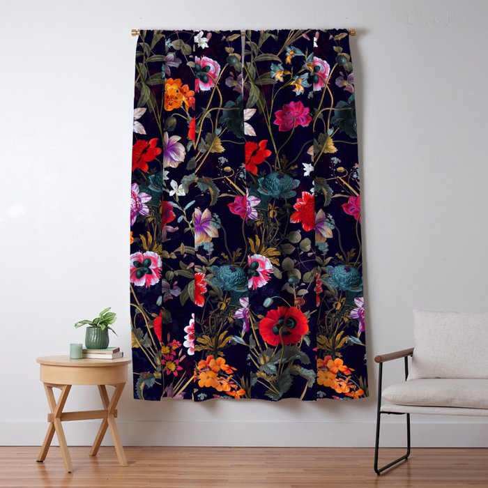 Midnight Garden XIX Window Curtain Gallery Image 1