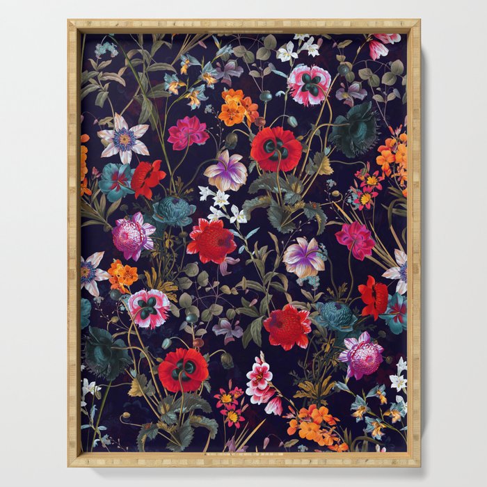 Midnight Garden XIX Serving Tray Gallery Image 1