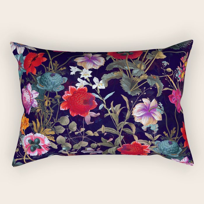 Midnight Garden XIX Rectangular Pillow Gallery Image 1