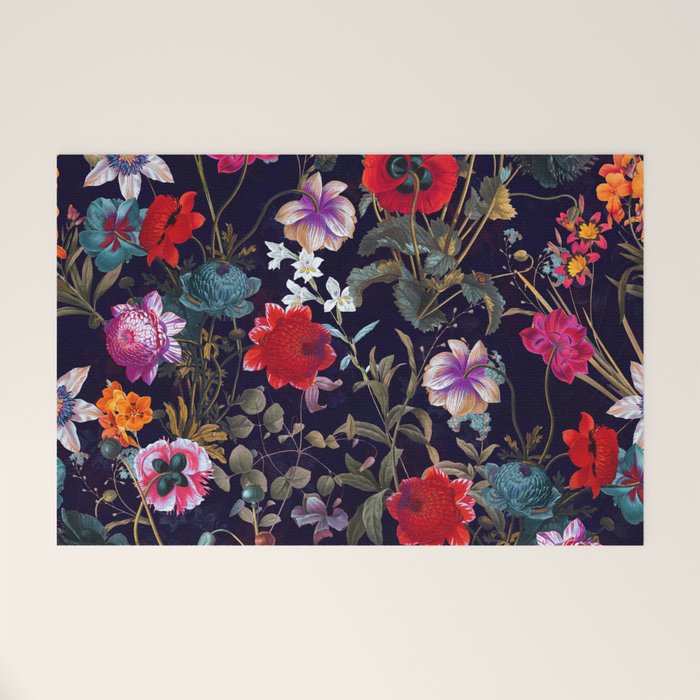 Midnight Garden XIX Welcome Mat Gallery Image 1