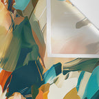 Abstract Floral Splashes Wall Tapestry Gallery Image 3