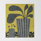 Abstract-botanical 46-2 Throw Blanket Gallery Image 2