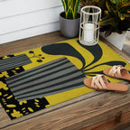 Abstract-botanical 46-2 Outdoor Rug Gallery Image 2