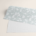 Cluster Flower Vines - Mint Wrapping Paper Gallery Image 2