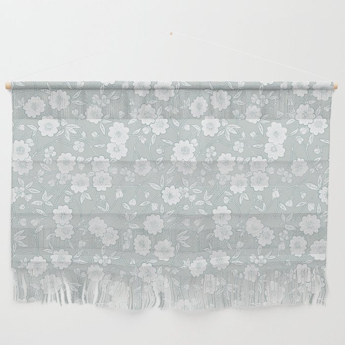 Cluster Flower Vines - Mint Wall Hanging Gallery Image 1